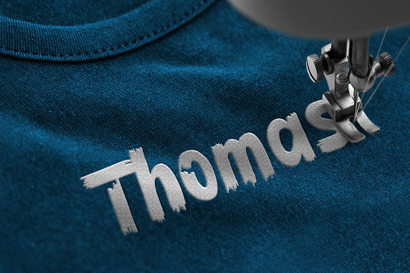 Blackza Embroidery Brush Font