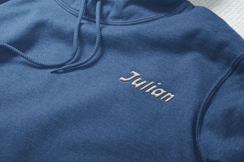 Blackza Embroidery Brush Font