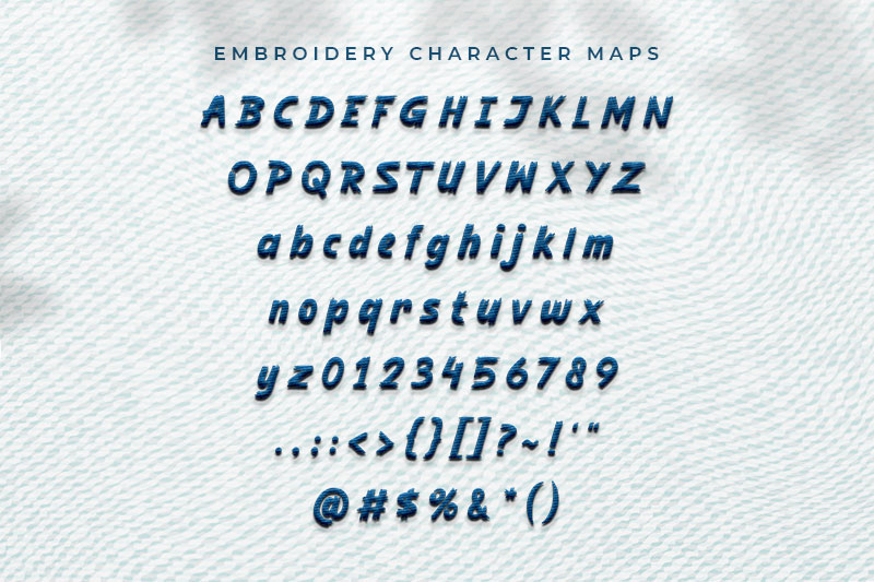 Blackza Embroidery Brush Font