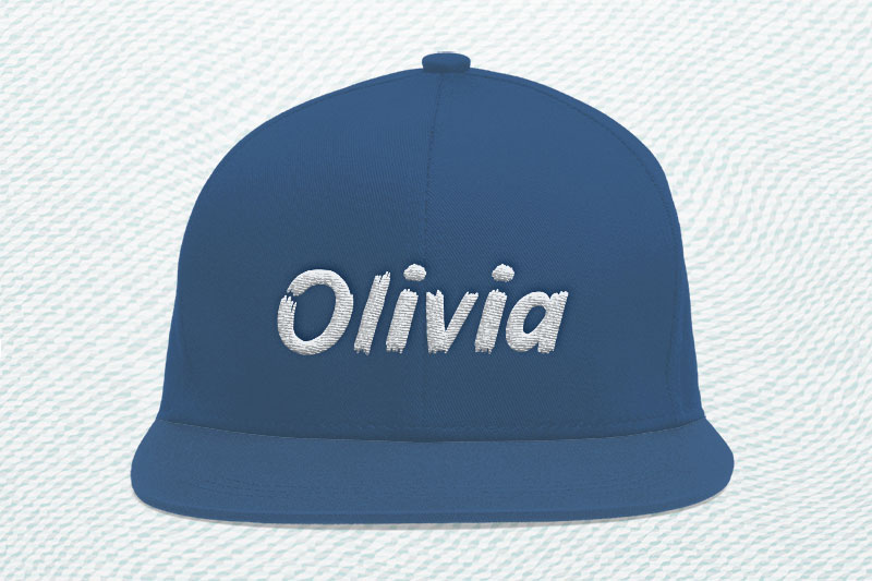 Blackza Embroidery Brush Font