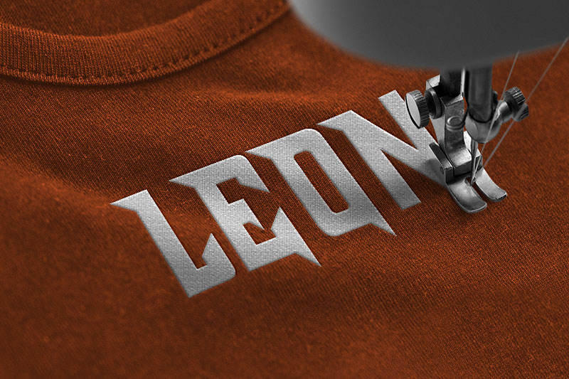 Blades Embroidery Display Font