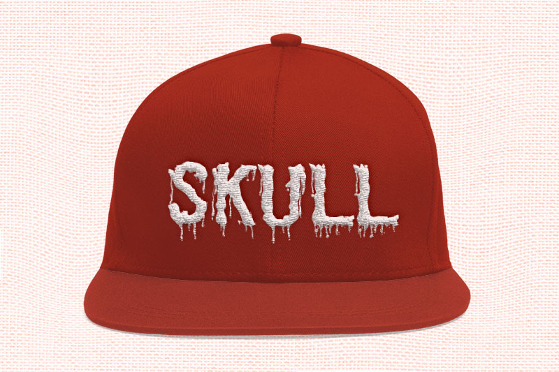 Bloodsoul Embroidery Horror Font