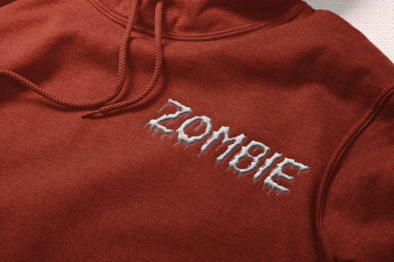 Bloodsoul Embroidery Horror Font