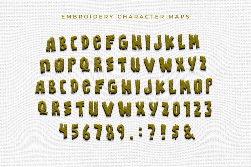 Bongus Embroidery Display Font