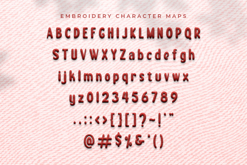 Boogie Worth Embroidery Kids Font