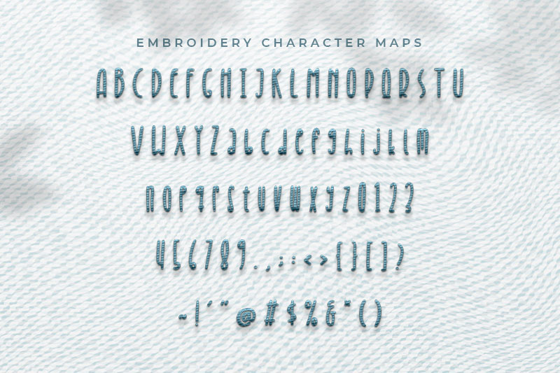 Brakelly Embroidery Kids Font