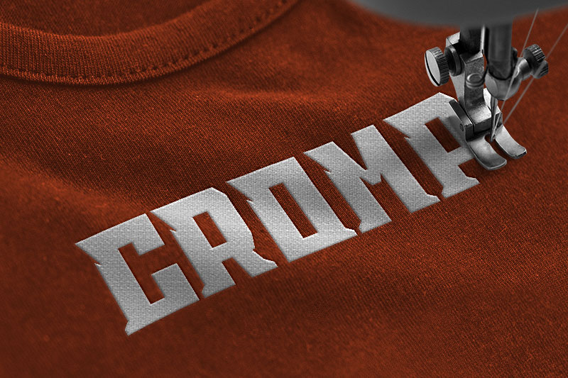 Charles Embroidery Display Font