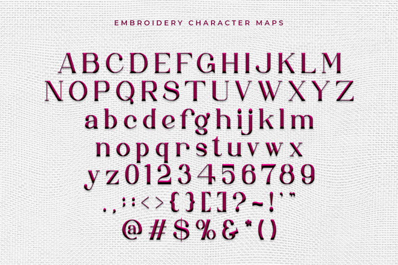 Chelsea Embroidery Serif Font