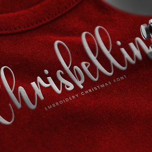 Chrisbellin Embroidery Script Font