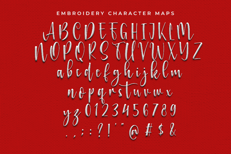 Chrisbellin Embroidery Script Font