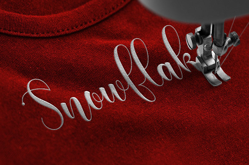 Christmas Bells Embroidery Script Font