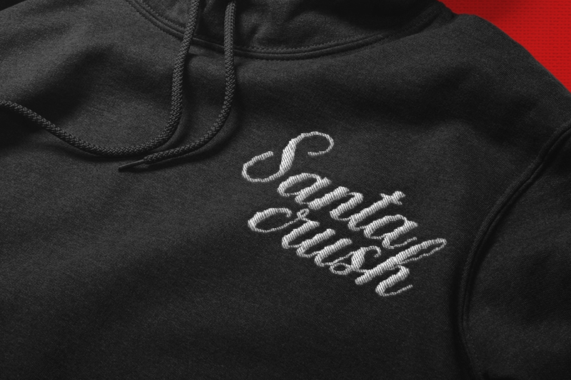 Christmas Glooves Embroidery Script Font