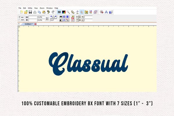 Classual Embroidery Script Font