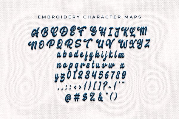 Classual Embroidery Script Font