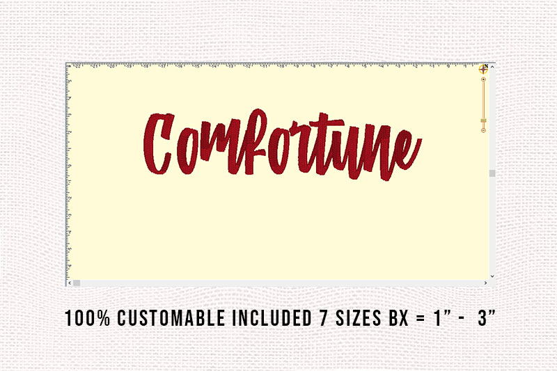 Comfortune Embroidery Script Font