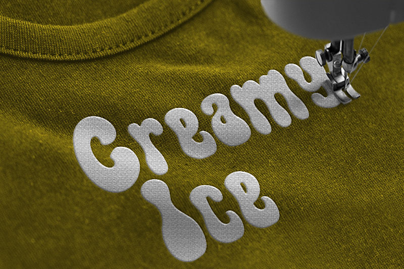 Cookies Bold Embroidery Font