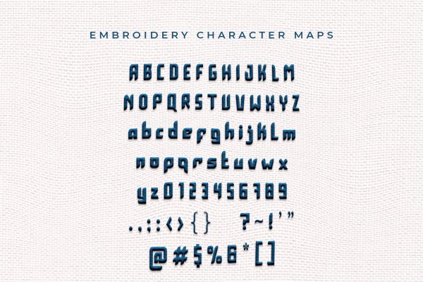 Cooldown Embroidery Sans Serif Font