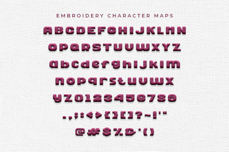 Cranberry Embroidery Kids Font