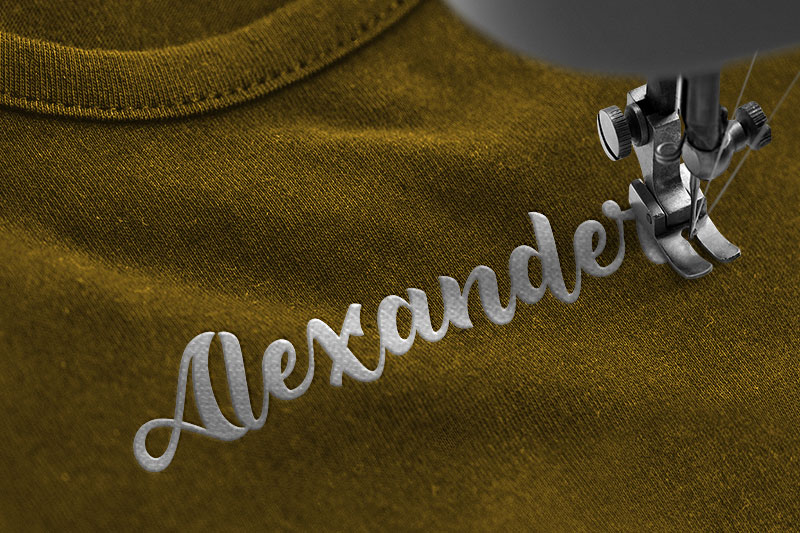 Dakiens Embroidery Script Font