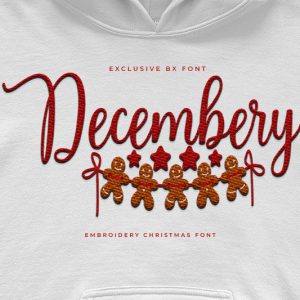 Decembery Embroidery Script Font