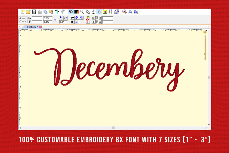 Decembery Embroidery Script Font