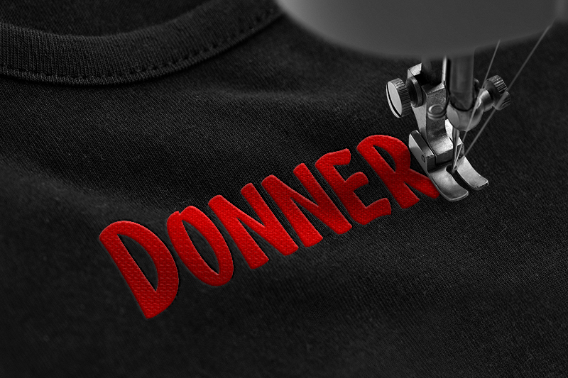 Deiland Embroidery Display Font