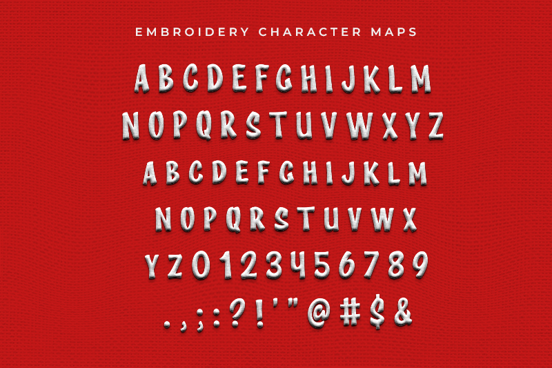 Deiland Embroidery Display Font