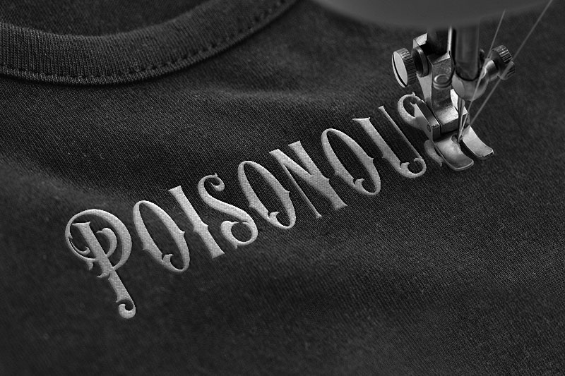 Demon Blade Embroidery Blackletter Font