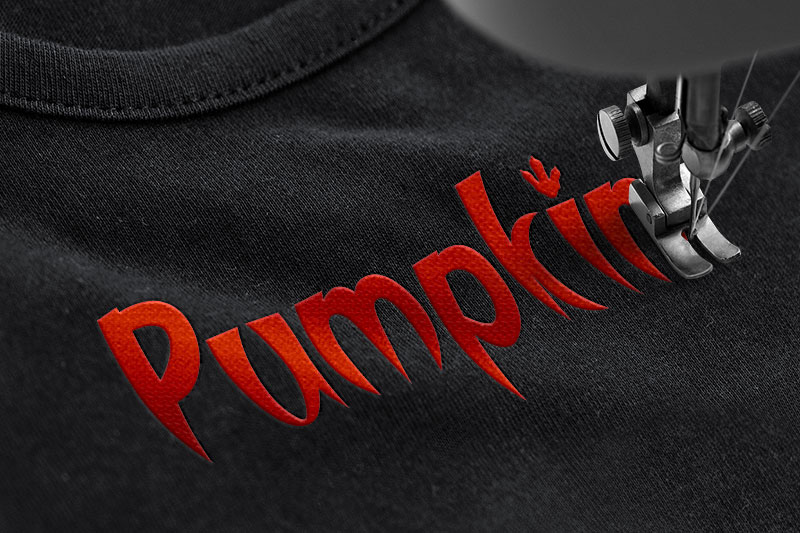 Dinopark Embroidery Halloween Font
