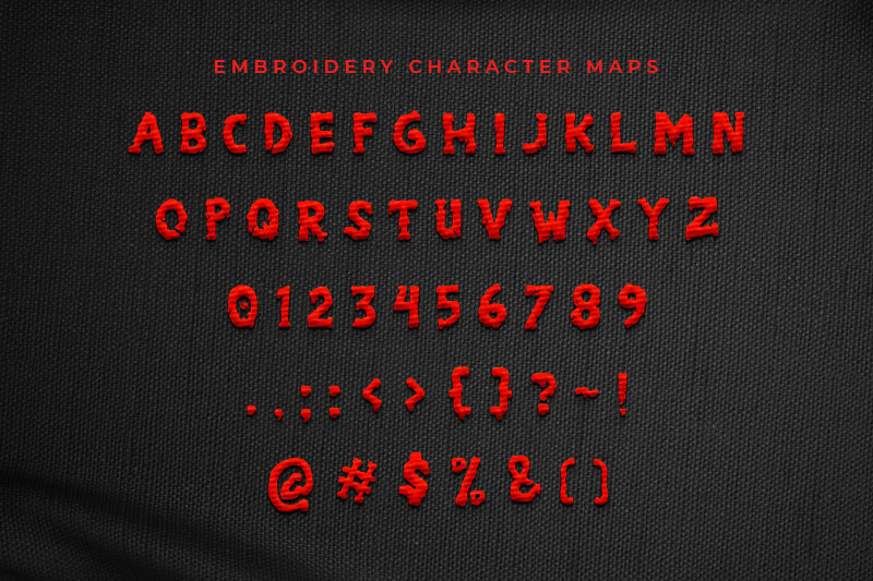 Dr.Ziembos Embroidery Horror Font