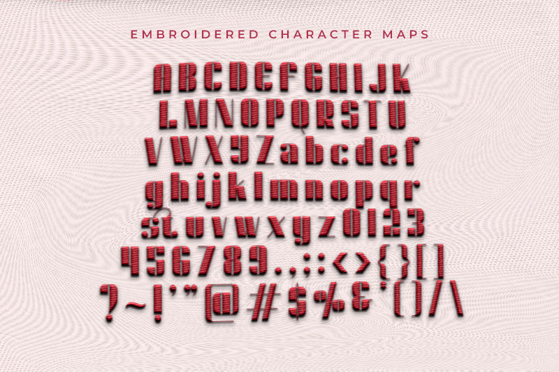 Dunford Moore Embroidery Sans Serif Font