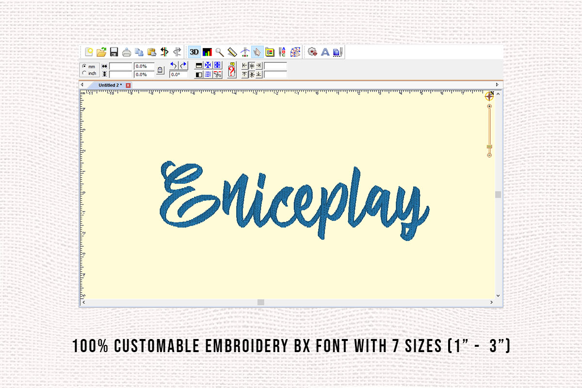 Eniceplay Embroidery Script Font