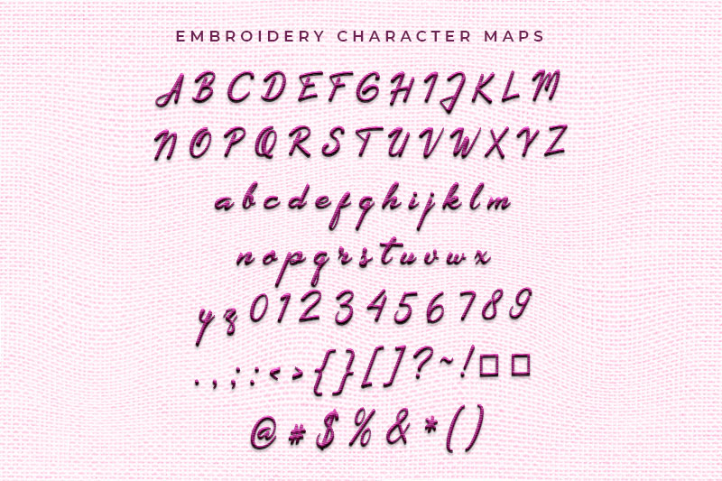 Extendo Embroidery Script Font