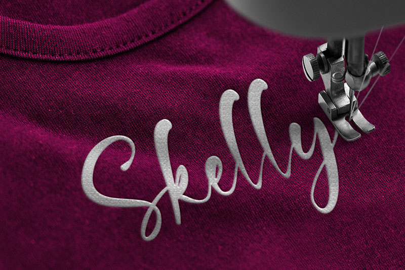 French Polynesia Embroidery Script Font