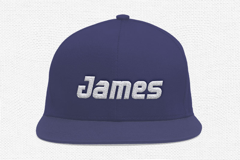 Genovast Embroidery Futuristic Font