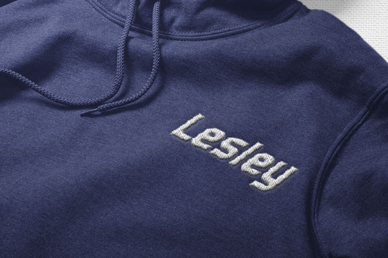 Genovast Embroidery Futuristic Font