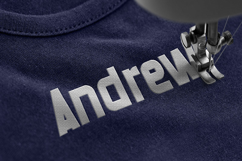 Genovast Embroidery Futuristic Font