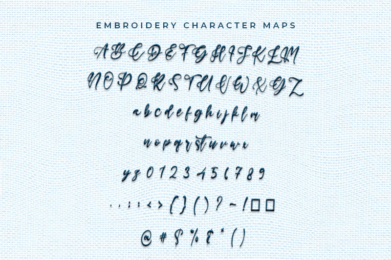 George Antigua Embroidery Scropt Font