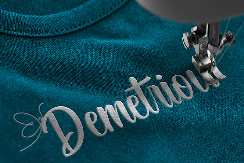 Get The Love Embroidery Handwritten Font