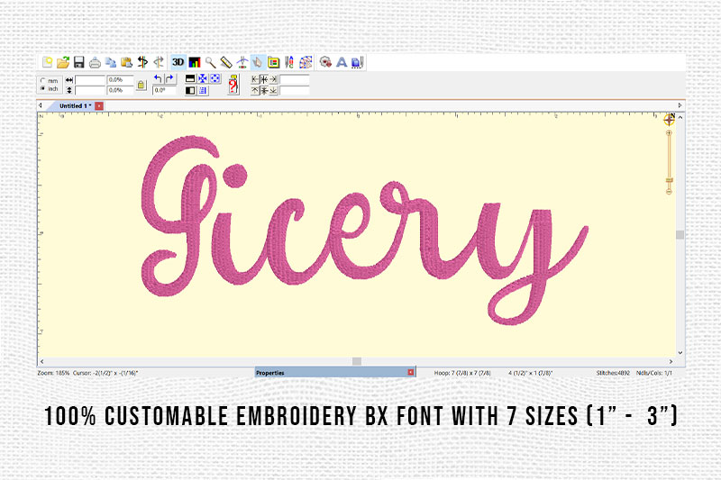 Gicery Embroidery Script Font