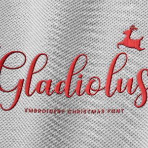 Gladiolus Embroidery Script Font