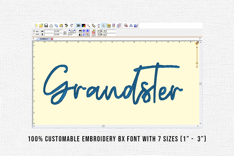 Grandster Embroidery Script Font