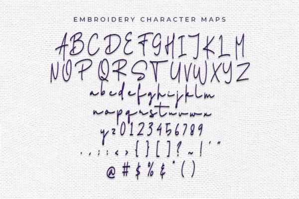 Haguiesta Embroidery Script Font