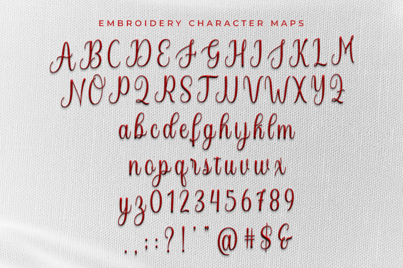 Hello Beloved Embroidery Script Font