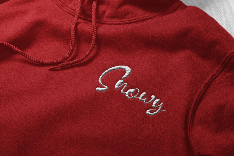 Hello Santa Embroidery Script Font