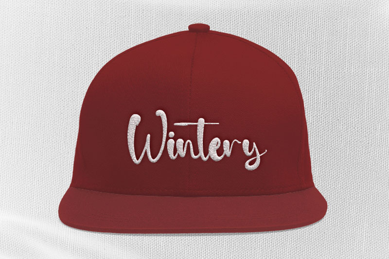 Hello Santa Embroidery Script Font