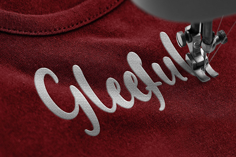 Hello Santa Embroidery Script Font