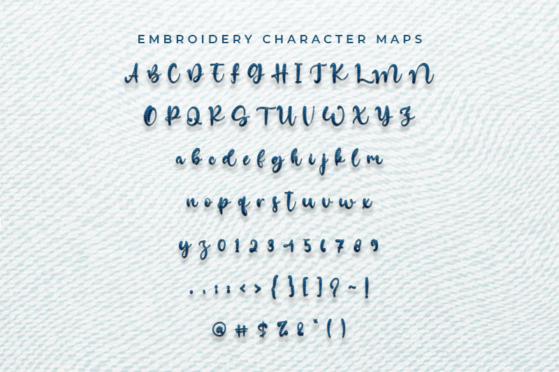 Hidden Coast Embroidery Script Font