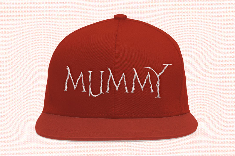 Horroh Embroidery Horror Font