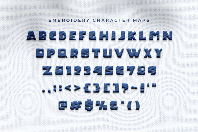 Ice Land Embroidery Kids Font